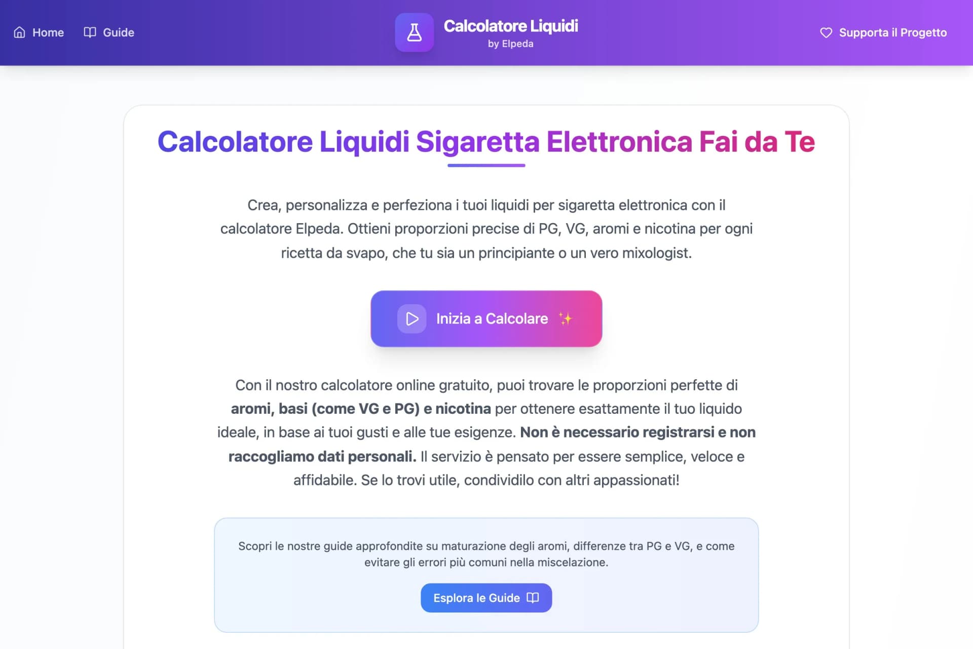 Screenshot di Vape Liquid Alchemy